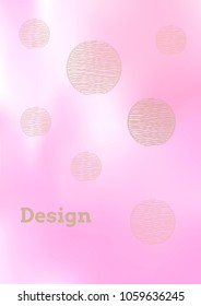 Creative Cover Page. Vector Layout for Leaflets. Blurred Decorative Creative Color Page in Abstract Style with Text Box. Vector Pattern for Posters. Nice A4 Color Sample.