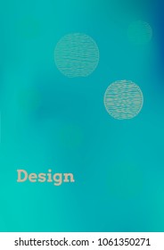 Creative Cover Page. Vector Layout for Leaflets. Blurred Decorative Creative Color Page in Abstract Style with Text Box. Vector Pattern for Posters. Nice A4 Color Sample.