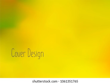 Creative Cover Page. Vector Layout for Leaflets. Blurred Decorative Creative Color Page in Abstract Style with Text Box. Vector Pattern for Posters. Nice A4 Color Sample.