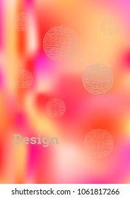 Creative Cover Page. Vector Layout for Leaflets. Blurred Decorative Creative Color Page in Abstract Style with Text Box. Vector Pattern for Posters. Nice A4 Color Sample.