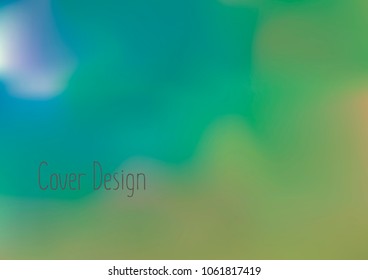 Creative Cover Page. Vector Layout for Leaflets. Blurred Decorative Creative Color Page in Abstract Style with Text Box. Vector Pattern for Posters. Nice A4 Color Sample.