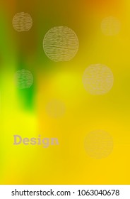 Creative Cover Page. Vector Layout for Leaflets. Blurred Decorative Creative Color Page in Abstract Style with Text Box. Vector Pattern for Posters. Nice A4 Color Sample.