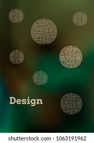 Creative Cover Page. Vector Layout for Leaflets. Blurred Decorative Creative Color Page in Abstract Style with Text Box. Vector Pattern for Posters. Nice A4 Color Sample.