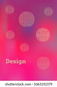 Creative Cover Page. Vector Layout for Leaflets. Blurred Decorative Creative Color Page in Abstract Style with Text Box. Vector Pattern for Posters. Nice A4 Color Sample.
