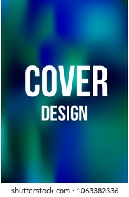 Creative Cover Page. Vector Layout for Leaflets. Blurred Decorative Creative Color Page in Abstract Style with Text Box. Vector Pattern for Posters. Nice A4 Color Sample.