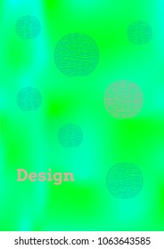 Creative Cover Page. Vector Layout for Leaflets. Blurred Decorative Creative Color Page in Abstract Style with Text Box. Vector Pattern for Posters. Nice A4 Color Sample.
