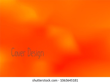 Creative Cover Page. Vector Layout for Leaflets. Blurred Decorative Creative Color Page in Abstract Style with Text Box. Vector Pattern for Posters. Nice A4 Color Sample.