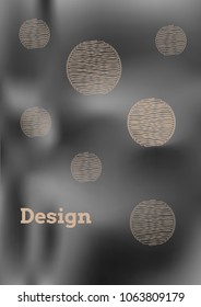 Creative Cover Page. Vector Layout for Leaflets. Blurred Decorative Creative Color Page in Abstract Style with Text Box. Vector Pattern for Posters. Nice A4 Color Sample.