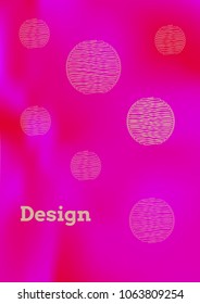 Creative Cover Page. Vector Layout for Leaflets. Blurred Decorative Creative Color Page in Abstract Style with Text Box. Vector Pattern for Posters. Nice A4 Color Sample.