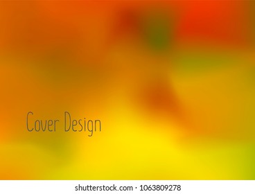 Creative Cover Page. Vector Layout for Leaflets. Blurred Decorative Creative Color Page in Abstract Style with Text Box. Vector Pattern for Posters. Nice A4 Color Sample.