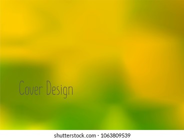 Creative Cover Page. Vector Layout for Leaflets. Blurred Decorative Creative Color Page in Abstract Style with Text Box. Vector Pattern for Posters. Nice A4 Color Sample.
