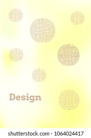 Creative Cover Page. Vector Layout for Leaflets. Blurred Decorative Creative Color Page in Abstract Style with Text Box. Vector Pattern for Posters. Nice A4 Color Sample.
