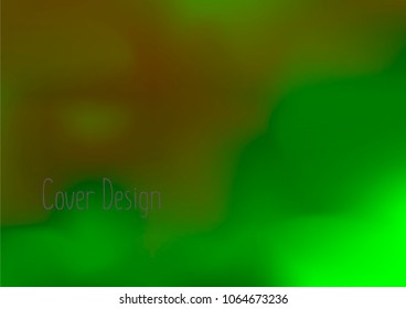 Creative Cover Page. Vector Layout for Leaflets. Blurred Decorative Creative Color Page in Abstract Style with Text Box. Vector Pattern for Posters. Nice A4 Color Sample.
