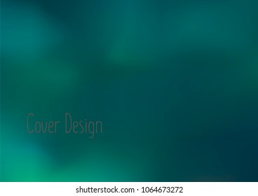 Creative Cover Page. Vector Layout for Leaflets. Blurred Decorative Creative Color Page in Abstract Style with Text Box. Vector Pattern for Posters. Nice A4 Color Sample.