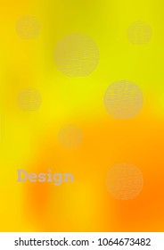 Creative Cover Page. Vector Layout for Leaflets. Blurred Decorative Creative Color Page in Abstract Style with Text Box. Vector Pattern for Posters. Nice A4 Color Sample.