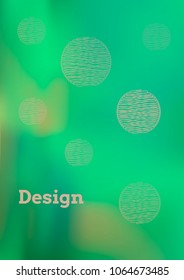 Creative Cover Page. Vector Layout for Leaflets. Blurred Decorative Creative Color Page in Abstract Style with Text Box. Vector Pattern for Posters. Nice A4 Color Sample.