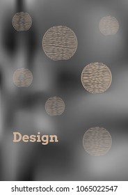 Creative Cover Page. Vector Layout for Leaflets. Blurred Decorative Creative Color Page in Abstract Style with Text Box. Vector Pattern for Posters. Nice A4 Color Sample.