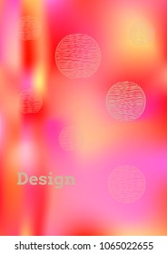 Creative Cover Page. Vector Layout for Leaflets. Blurred Decorative Creative Color Page in Abstract Style with Text Box. Vector Pattern for Posters. Nice A4 Color Sample.