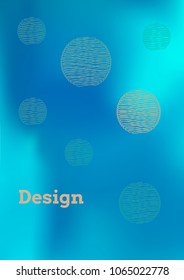 Creative Cover Page. Vector Layout for Leaflets. Blurred Decorative Creative Color Page in Abstract Style with Text Box. Vector Pattern for Posters. Nice A4 Color Sample.