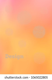 Creative Cover Page. Vector Layout for Leaflets. Blurred Decorative Creative Color Page in Abstract Style with Text Box. Vector Pattern for Posters. Nice A4 Color Sample.