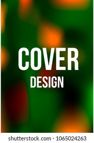 Creative Cover Page. Vector Layout for Leaflets. Blurred Decorative Creative Color Page in Abstract Style with Text Box. Vector Pattern for Posters. Nice A4 Color Sample.
