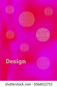 Creative Cover Page. Vector Layout for Leaflets. Blurred Decorative Creative Color Page in Abstract Style with Text Box. Vector Pattern for Posters. Nice A4 Color Sample.