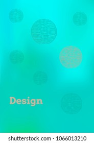 Creative Cover Page. Vector Layout for Leaflets. Blurred Decorative Creative Color Page in Abstract Style with Text Box. Vector Pattern for Posters. Nice A4 Color Sample.