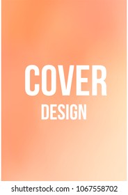 Creative Cover Page. Vector Layout for Leaflets. Blurred Decorative Creative Color Page in Abstract Style with Text Box. Vector Pattern for Posters. Nice A4 Color Sample.