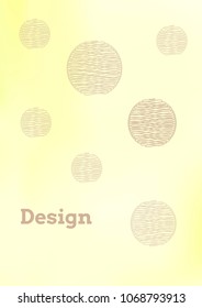 Creative Cover Page. Vector Layout for Leaflets. Blurred Decorative Creative Color Page in Abstract Style with Text Box. Vector Pattern for Posters. Nice A4 Color Sample.