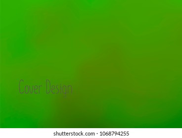Creative Cover Page. Vector Layout for Leaflets. Blurred Decorative Creative Color Page in Abstract Style with Text Box. Vector Pattern for Posters. Nice A4 Color Sample.
