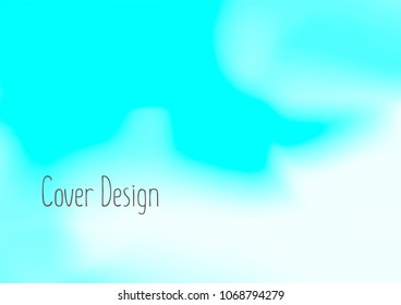 Creative Cover Page. Vector Layout for Leaflets. Blurred Decorative Creative Color Page in Abstract Style with Text Box. Vector Pattern for Posters. Nice A4 Color Sample.
