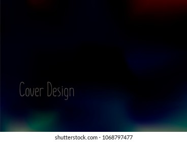 Creative Cover Page. Vector Layout for Leaflets. Blurred Decorative Creative Color Page in Abstract Style with Text Box. Vector Pattern for Posters. Nice A4 Color Sample.
