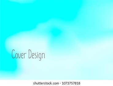 Creative Cover Page. Vector Layout for Leaflets. Blurred Decorative Creative Color Page in Abstract Style with Text Box. Vector Pattern for Posters. Nice A4 Color Sample.