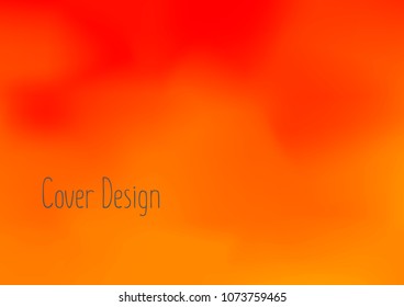 Creative Cover Page. Vector Layout for Leaflets. Blurred Decorative Creative Color Page in Abstract Style with Text Box. Vector Pattern for Posters. Nice A4 Color Sample.