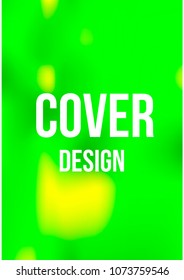 Creative Cover Page. Vector Layout for Leaflets. Blurred Decorative Creative Color Page in Abstract Style with Text Box. Vector Pattern for Posters. Nice A4 Color Sample.