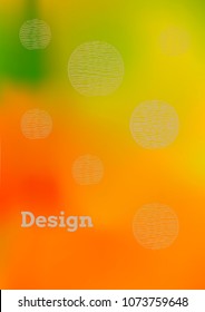 Creative Cover Page. Vector Layout for Leaflets. Blurred Decorative Creative Color Page in Abstract Style with Text Box. Vector Pattern for Posters. Nice A4 Color Sample.
