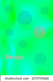 Creative Cover Page. Vector Layout for Leaflets. Blurred Decorative Creative Color Page in Abstract Style with Text Box. Vector Pattern for Posters. Nice A4 Color Sample.