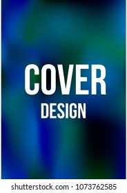 Creative Cover Page. Vector Layout for Leaflets. Blurred Decorative Creative Color Page in Abstract Style with Text Box. Vector Pattern for Posters. Nice A4 Color Sample.