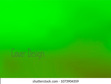 Creative Cover Page. Vector Layout for Leaflets. Blurred Decorative Creative Color Page in Abstract Style with Text Box. Vector Pattern for Posters. Nice A4 Color Sample.