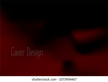 Creative Cover Page. Vector Layout for Leaflets. Blurred Decorative Creative Color Page in Abstract Style with Text Box. Vector Pattern for Posters. Nice A4 Color Sample.