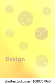Creative Cover Page. Vector Layout for Leaflets. Blurred Decorative Creative Color Page in Abstract Style with Text Box. Vector Pattern for Posters. Nice A4 Color Sample.