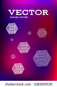 Creative Cover Page. Vector Layout for Leaflets. Blurred Decorative Creative Color Page in Abstract Style with Text Box. Vector Pattern for Posters. Nice A4 Color Sample.