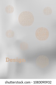 Creative Cover Page. Vector Layout for Leaflets. Blurred Decorative Creative Color Page in Abstract Style with Text Box. Vector Pattern for Posters. Nice A4 Color Sample.