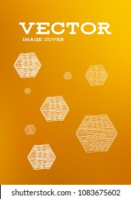 Creative Cover Page. Vector Layout for Leaflets. Blurred Decorative Creative Color Page in Abstract Style with Text Box. Vector Pattern for Posters. Nice A4 Color Sample.