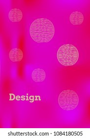 Creative Cover Page. Vector Layout for Leaflets. Blurred Decorative Creative Color Page in Abstract Style with Text Box. Vector Pattern for Posters. Nice A4 Color Sample.