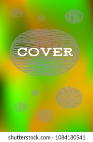 Creative Cover Page. Vector Layout for Leaflets. Blurred Decorative Creative Color Page in Abstract Style with Text Box. Vector Pattern for Posters. Nice A4 Color Sample.
