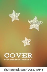 Creative Cover Page. Vector Layout for Leaflets. Blurred Decorative Creative Color Page in Abstract Style with Text Box. Vector Pattern for Posters. Nice A4 Color Sample.