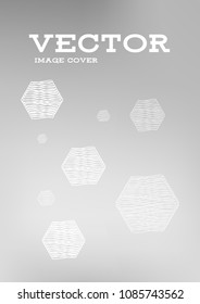 Creative Cover Page. Vector Layout for Leaflets. Blurred Decorative Creative Color Page in Abstract Style with Text Box. Vector Pattern for Posters. Nice A4 Color Sample.