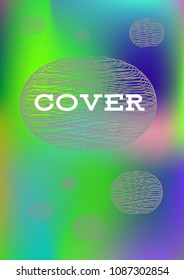 Creative Cover Page. Vector Layout for Leaflets. Blurred Decorative Creative Color Page in Abstract Style with Text Box. Vector Pattern for Posters. Nice A4 Color Sample.