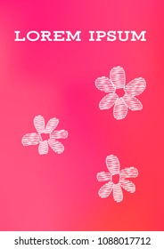 Creative Cover Page. Vector Layout for Leaflets. Blurred Decorative Creative Color Page in Abstract Style with Text Box. Vector Pattern for Posters. Nice A4 Color Sample.